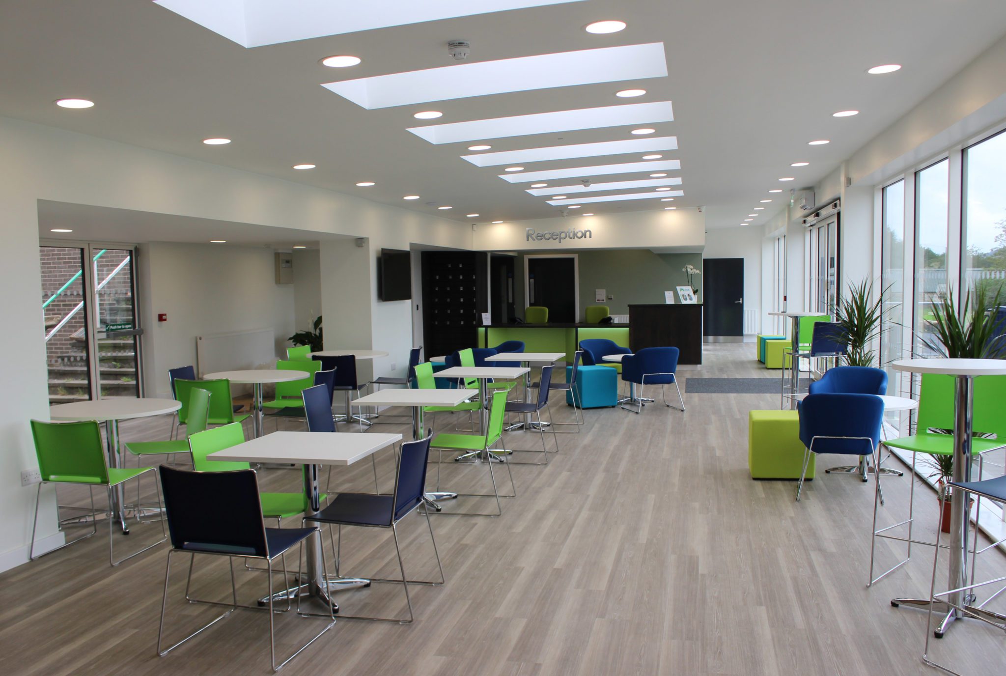 Inside the new Cafe and Foyer area