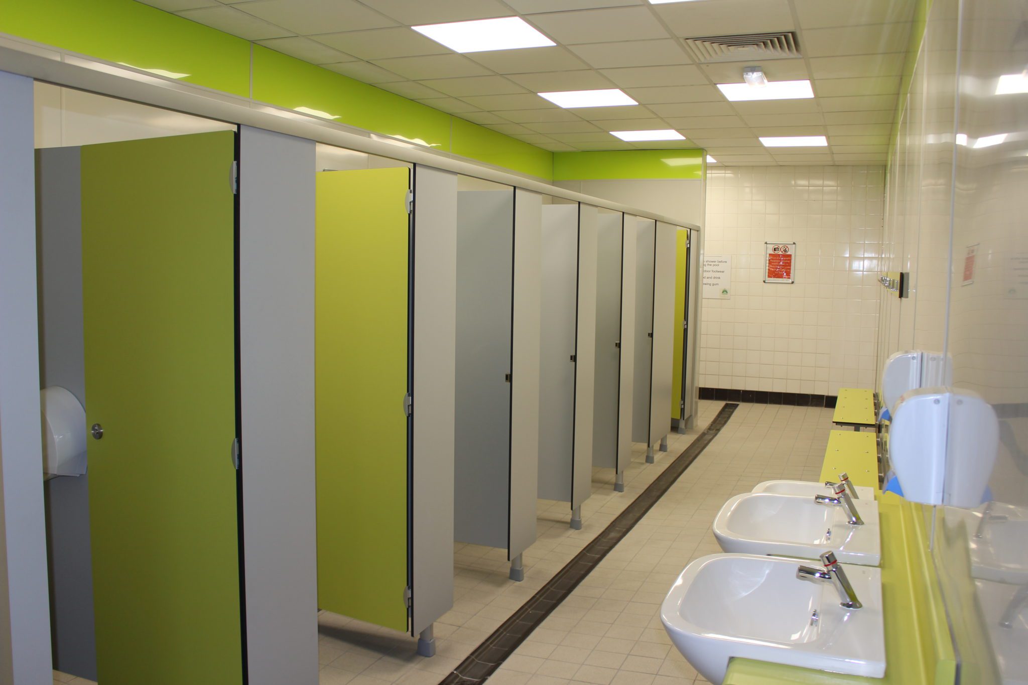New Pool Showers and Toilets