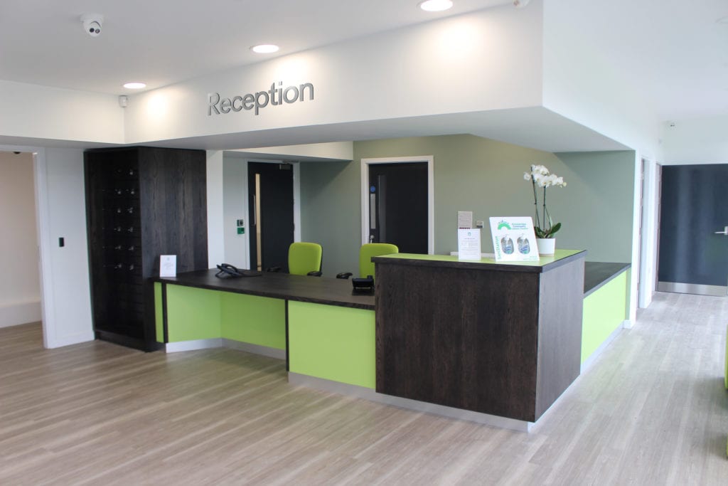 Stunning new reception area to welcome visitors